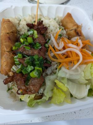 Special fried rice with vegan pork at Pho Vina in Burien