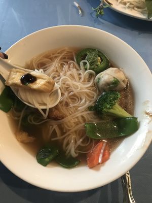Combination vegan pho at Pho Vina in Burien