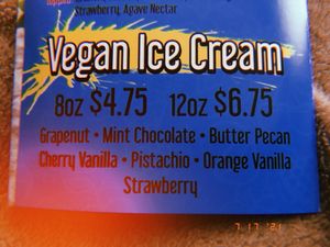 Vegan Ice Cream! at Divine Health Juice Bar in Waterbury