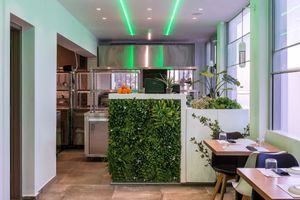 5 Senses planty entrance ! at 5SENSES Restaurant in Santorini