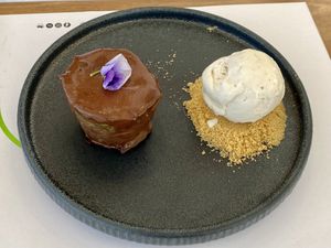 Incredible desert  at 5SENSES Restaurant in Santorini