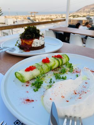 Starters at 5SENSES Restaurant in Santorini