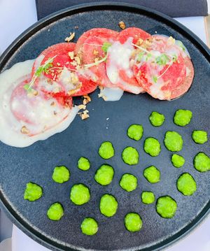 Ravioli at 5SENSES Restaurant in Santorini