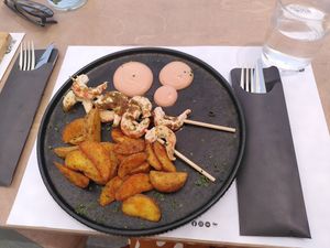 Shrimp 🍤 at 5SENSES Restaurant in Santorini