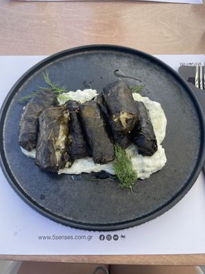 Sarmadakia at 5SENSES Restaurant in Santorini