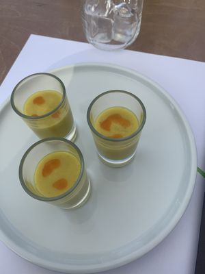 amuse bouche at 5SENSES Restaurant in Santorini