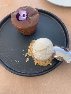 avocado dessert  at 5SENSES Restaurant in Santorini