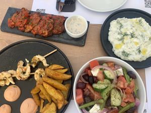 vegan dishes at 5SENSES Restaurant in Santorini