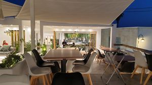 The restaurant at 5SENSES Restaurant in Santorini