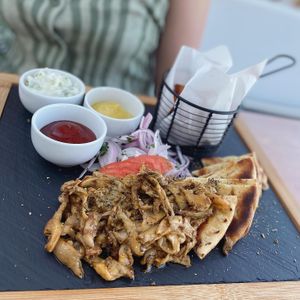 Mushroom Gyros at 5SENSES Restaurant in Santorini