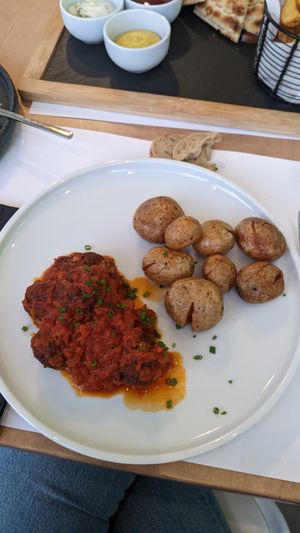 "meat"balls at 5SENSES Restaurant in Santorini