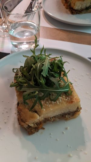 Moussaka at 5SENSES Restaurant in Santorini