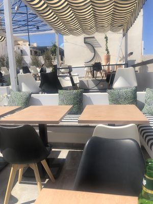 Sooo relaxing   at 5SENSES Restaurant in Santorini