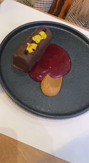 Raw chocolate cake   at 5SENSES Restaurant in Santorini