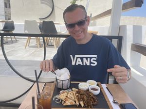   at 5SENSES Restaurant in Santorini