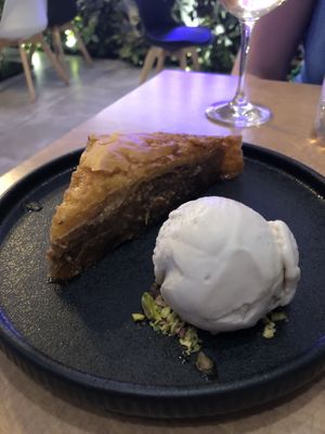 Baklava  at 5SENSES Restaurant in Santorini