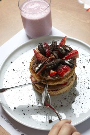 Chocolate mound! at 5SENSES Restaurant in Santorini