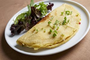 5senses omelet! at 5SENSES Restaurant in Santorini