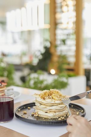 Banana mound! at 5SENSES Restaurant in Santorini