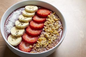 Acai bowl !  at 5SENSES Restaurant in Santorini