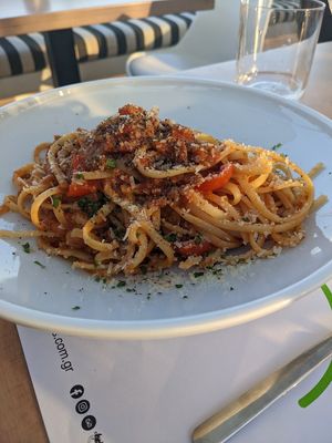 Bolognese at 5SENSES Restaurant in Santorini