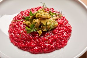 Risotto from the roots !! at 5SENSES Restaurant in Santorini