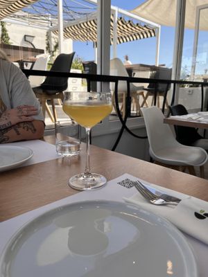 The mimosa was so tasty and loved the presentation   at 5SENSES Restaurant in Santorini