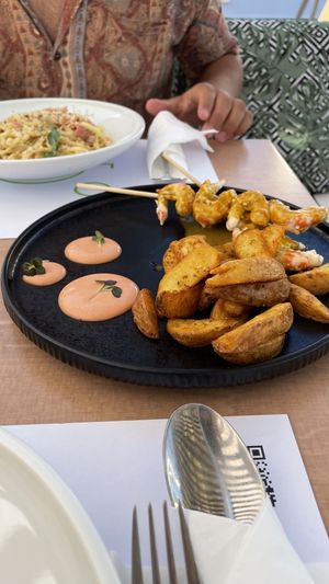   at 5SENSES Restaurant in Santorini