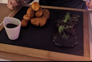 Portobello mushroom steak at 5SENSES Restaurant in Santorini