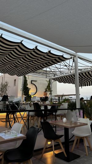   at 5SENSES Restaurant in Santorini