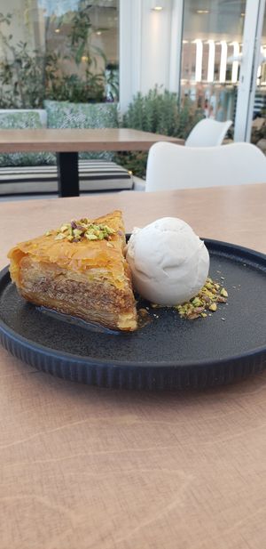 Perfect baklava ❤❤❤ at 5SENSES Restaurant in Santorini