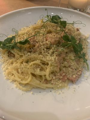 Carbonara   at 5SENSES Restaurant in Santorini