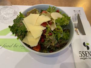 Rainbow Salad at 5SENSES Restaurant in Santorini