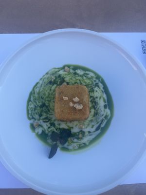 Polenta cake  at 5SENSES Restaurant in Santorini