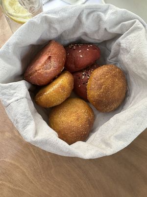 Bread  at 5SENSES Restaurant in Santorini