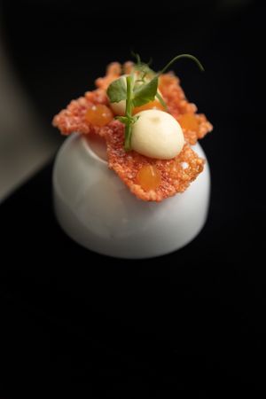 Our welcome ! at 5SENSES Restaurant in Santorini