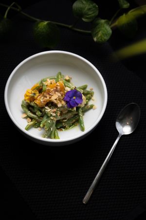 Nanobean ! at 5SENSES Restaurant in Santorini