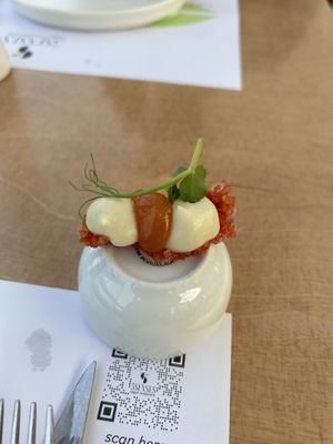 So lecker das gab es als Entree einfach köstlich   at 5SENSES Restaurant in Santorini