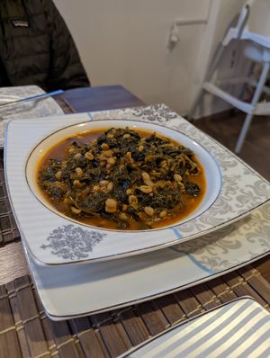 Vegan Spinach Stew at Fatma Sultan in Antalya