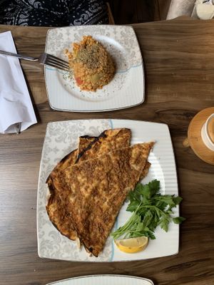 Bulgur and soy lehucan  at Fatma Sultan in Antalya