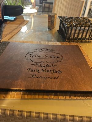 Menu - you need to ask for the Vegan Menu!  at Fatma Sultan in Antalya