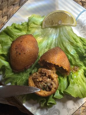 Stuffed with bulgur, walnut, and soy mince   at Fatma Sultan in Antalya