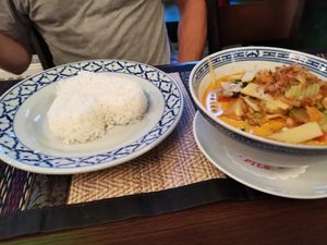 Massa an Curry mit Tofu at Lemongrass in Heilbronn