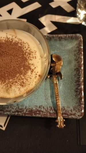 Tiramisú veg at Faroles Taberna Rock in Valladolid