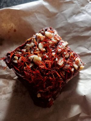 Peanut butter brownie at The Autumn Rooms in Cooks Hill