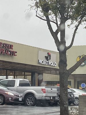 From the outside at Project Pollo - Anderson Lane in Austin