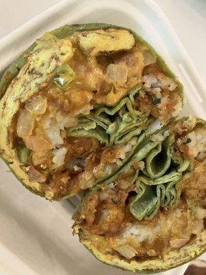 Brunch burrito at Project Pollo - Anderson Lane in Austin