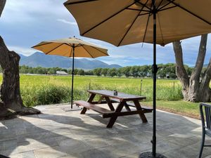 View from outside patio.  at Back 40 Ranch House Grill in Heber City