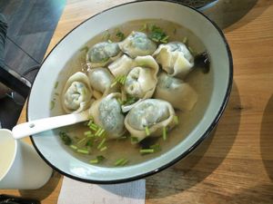 Delicious dumplings. at Even Noodles Sing 碗阳春 in Shanghai