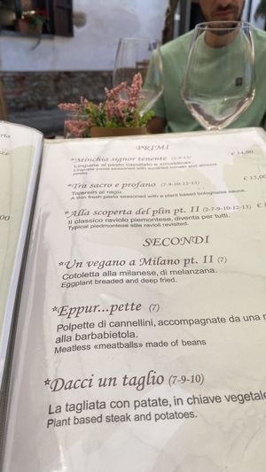 Primi e secondi  at Enoteca Semi di Vino  in Ricaldone